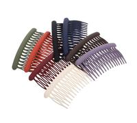 TOVINANNA 8Pièces Peigne Latéral Mat Transparent pour Femmes Accessoires de Coiffure pour Cheveux Fins Fixation des Franges Latérales Confortable et Élégant pour Événements