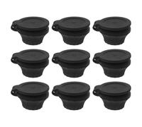 TOVINANNA 9 Pièces Bouchon de Bouteille Anti-fuite Inversé Bouchon de Vidange pour Bouteilles Plastique Noir Vidange par Gravité Voyage Usage Quotidien la Maison