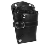TOVINANNA À Outils Coiffeur Pu Pochette à Ciseaux De Barbier Avec Ceinture Kit Pratique Pour Salon De Beauté Et Coiffure Noir