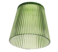 TOVINANNA Abat-jour en Verre Teinté Vert à Rayures, Modèle Conique 13 Cm X 12 Cm, Remplacement pour Lampe de Bureau, à Suspendre ou Lampe de Table, Abat-jour Décoratif pour Éclairage