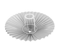 TOVINANNA Abat-jour Parapluie Noir Plissé pour Lampe de Table et Suspension Accessoire Décoratif Moderne pour Lampe Chevet Chambre Adulte Structure Solide et Installation Facile