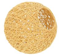TOVINANNA Abat-Jour Suspendu Boule en Rotin 15 CM à Suspendre pour Lampe Intérieure Décoration Bar et Restaurant Chambre Salon Bureau