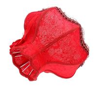 TOVINANNA Abat-jour Tissu Style Européen Rétro avec Dentelle et Perles Abat-jour Décoratif pour Lampe de Chevet et Lampadaire Design Élégant pour Décoration Salon