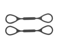 TOVINANNA Accessoires Trompette Corde Élastique en Silicone Noir, Petite Taille, Compatible Tubes Changeurs de Voix, Pratique pour Instruments à Vent, pour Musicien et Orchestre