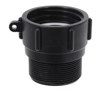 TOVINANNA Adaptateur de Bac IBC S60x6mm vers Npt 2 Pouces, Abs Noir | Joint Inclus, Étanchéité Renforcée, Filetage Américain Droit, pour Conteneurs Ibc avec Sortie S60x6mm
