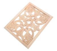 TOVINANNA Applique D’Armoire en Bois Marron 33x25, 5cm, Décor Sculpté | Texture Naturelle, Design Modulaire, Jeu D’ombre Lumière, Rehausse Mobilier et Cloisons