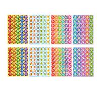 TOVINANNA Autocollants de Récompense Transparents Holographiques 8 Feuilles 330 Pièces Autocollants d'Encouragement Étanches pour Enseignants et Classe Maternelle Scolaires pour Motiver les