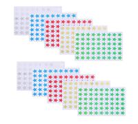 TOVINANNA Autocollants Étoiles D'accomplissement 10 Feuilles pour Planificateur D’objectifs, Tableau de Suivi de L'autodiscipline, Stickers de Récompense Cinq Étoiles, Fournitures Scolaires