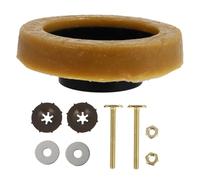 TOVINANNA Bague de Cire pour Wc Boulons Robustes et Joint Étanche, Accessoires de Fixation pour Installation de Cuvette de Toilette Facile et Solide