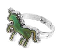 TOVINANNA Bague Licorne Changeante de Couleur pour Fille Bijoux Fantaisie Design Animaux Réglable pour Garçon et Style Minimaliste