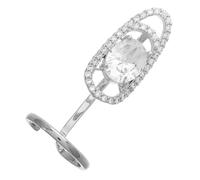 TOVINANNA Bague Ouverte Réglable Femme Ongle Charme Décoratif Manchette Ornement Retro Art Main Bande Couple Femme Fêtes