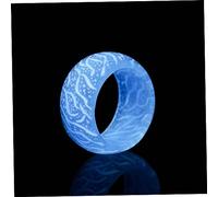 TOVINANNA Bague Veilleuse pour Femme Résine Lumineuse Design Fissuré Taille Unique pour Fêtes et Présents Anneau Couleur Multicolore