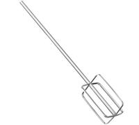 TOVINANNA Baguette de Brassage en Acier Inoxydable Argenté - Fouet Extra Long de 40 Cm pour Farce à Viande, Accessoire pour Perceuse Et Mixeur pour Pâte à Saucisses Et Pâte à Frire, Mélangeur de