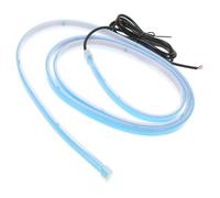 TOVINANNA Bande Lumineuse LED Flexible Silicone pour Capot de Voiture Bleu 15m Feux de Jour Dynamiques 12v Étanche Compatible Voitures et Camions