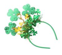 TOVINANNA Bandeau à Cheveux avec Pompon pour Femme Couvre-chef de Fête Irlandaise de La Saint-patrick Trèfle Vert