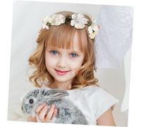 TOVINANNA Bandeau À Fleurs Pour Bébé -Tête Décoratif À LED Guirlande Pour Premier Anniversaire Mariage -Tête Couronne Fleur Artificielle Bandeau En Forme De