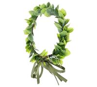 TOVINANNA Bandeau à Guirlande Vert en Plastique Léger et Décoratif pour Mariage, Accessoire Cheveux Élégant Séance Photo