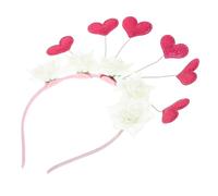 TOVINANNA Bandeau De Fête Forme De Cœur Avec Fleurs Pour Saint-valentin Accessoire Décoratif Pour Cheveux Pour Mariages Et Soirées Romantiques