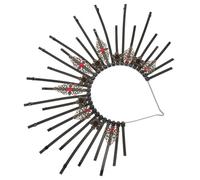 TOVINANNA Bandeau Halo Pour Cheveux 1 Pièce Noir Pour Femmes Adultes Accessoire De Déguisement Pour Halloween Et Fêtes Décoratif Et