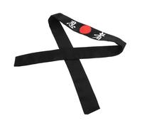 TOVINANNA Bandeau Japonerie Samouraï Large en Coton Noir Multifunction Entraînement Karaté et Chef Sushi pour Homme Soirée Déguisement Cosplay