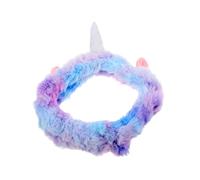 TOVINANNA Bandeau Licorne Kawaii à Cheveux Super Doux, Accessoires Soin Visage Ultra Confortable Pour Femmes, Bandeau Fête Multicolore, Taille Unique, Usage Quotidien Et Spa