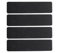 TOVINANNA Bandes Adhésives Antidérapantes Noires en Pvc Mat 15 X 76 Cm, Lot de 4 pour Marches D'escalier Extérieures, Résistantes à L'eau L'abrasion, Ruban de Sécurité pour Sols Glissants