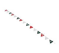 TOVINANNA Bannières de Drapeaux de Noël en Feutre de Laine, Décorations Festives Polyvalentes pour Fêtes Extérieures, Faciles à Suspendre, Ambiance Classique de Noël