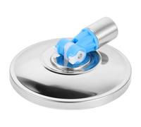 TOVINANNA Base de Balai Rotative en Acier Inoxydable Bleu Tête de Balai Ronde de Rechange Compatible Disque de Remplacement Stable pour Nettoyage Sols Maison et Bureau Accessoire Solide