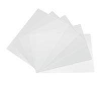 TOVINANNA Bloc-Notes Multifonction A4 en Plastique Transparent Lot de 5, sous-Mains pour Étudiants et Fournitures de Bureau, Surface Lisse Antidérapante