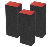 TOVINANNA Bloc Polissoir à Ongles Multifonction en Plastique et Éponge Orange, Design Multi-faces Robuste pour Manucure et Pédicure Professionnelle