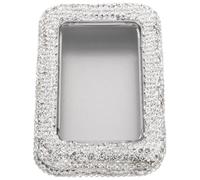 TOVINANNA Boîte à Médiators Strass Fenêtre Transparente pour Guitare Acoustique Électrique et Basse Étui de Rangement Transport