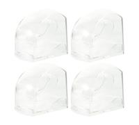 TOVINANNA Boîte à Montres en Plastique Transparent 4 Pièces Design Simple et Élégant, Pratique pour Protéger et Ranger Vos Montres à Domicile Voyage