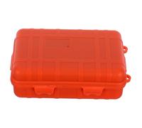 TOVINANNA Boîte à Outils Étanche et Antichoc Orange Boîte Rigide Portable Joint Hermétique Organisateur Compact pour Camping Pêche et Rangement Extérieur