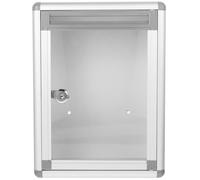 TOVINANNA Boîte Aux Lettres Murale Capacité Spacieuse avec Serrure Boîte de Rangement pour Courrier et Suggestions Résistante et Facile à Installer pour Bureau et Magasin