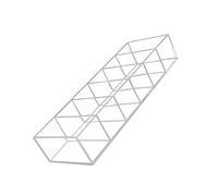 TOVINANNA Boîte de Rangement de Maquillage en Acrylique à 6 Compartiments Organisateur de Bureau Facile à Nettoyer pour Cosmétiques Produits de Beauté Bijoux Fournitures de Bureau