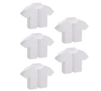 TOVINANNA Boîte de Rangement Murale pour Télécommande 5pcs en Plastique Blanc, Support Mural sans Perçage Adhérence sans Trace, Design Moderne et Épuré pour Maison