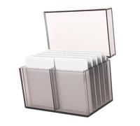 TOVINANNA Boîte De Rangement Pour Faux Organisateur à Couches Acrylique Container De Stockage Portable Pour Beauté Accessoire Pratique Pour Classification Et Rangement Des