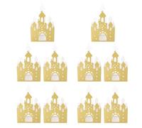 TOVINANNA Boîtes à Bonbons Décoratives en Papier Pailleté 20 Pcs Forme Château pour Anniversaire Bébé, Mariage et Fête, Boîte de Rangement Légère Multifonction pour Friandises et Petits