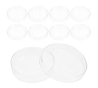 TOVINANNA Boîtes de Petri en Verre 90mm Ventilation Adaptée Lot de 10 avec Couvercles, Plat de Culture pour Laboratoire pour Expériences Scientifiques