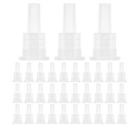 TOVINANNA Bouchon Compte-gouttes En Plastique 100 Pièces 18 Dents Bouchon Intérieur De Bouteille Étanche Pour Huile Essentielle Usage Personnel Contrôle Précis Du Dosage