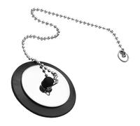 TOVINANNA Bouchon d'Évier avec Chaîne Anti-fuite pour Lavabo et Bassin Bouchon de Vidange Résistant à la Corrosion pour Salle de Bain Stop Odeur et Évier