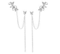 TOVINANNA Boucles Oreilles à Clip Diamant Boucles Oreilles Pendantes Élégantes pour Femmes Full Ear Cuff Mode pour Fête et Quotidien