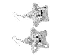 TOVINANNA Boucles Oreilles Disco Géométriques Étoiles Pour Femmes Jolies Pendantes Argentées Pour Danser Fête