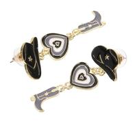 TOVINANNA Boucles Oreilles Western Forme De Chapeau De Cow-girl Accessoires Bijoux Pour Femmes Adaptées à Cosplay Et Tenues Quotidiennes