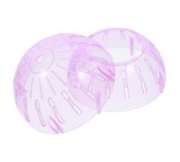 TOVINANNA Boule de Hamster Nain Transparente en Plastique Léger 10 Cm, de Course pour Petits Animaux, Balle d'exercice Amusante et Pratique pour Gerbils et Animaux de Compagnie