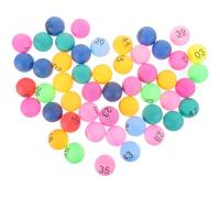 TOVINANNA Boules de Tombola Numérotées Boules de Loterie Sphériques en Plastique Réutilisables Lot de 50 Accessoires pour Tirage au Sort Jeux de Fête Événements et Célébrations