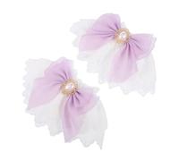 TOVINANNA Bracelet de Poignet Dentelle Lolita Double Couche avec Nœud Manchette Décorative pour Robe de Mariée et Tenue de Performance Accessoire Féminin et Confortable