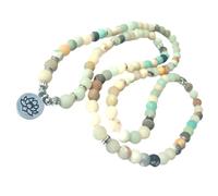 TOVINANNA Bracelet Perles Naturelles Lotus Collier Multifonction Unisexe pour Méditation Yoga et Décoration Quotidienne