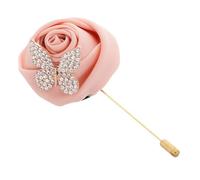TOVINANNA Broche De Mariage Pour Homme Broche En Fleur De Rose Corsage Du Marié Broches Pour Dames Décoration De Garçons D'Honneur Fleurs Artificielles Boutonnière Corsage