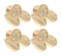 TOVINANNA Broche en Alliage Émaillé Forme Grain de Café, 4 Pièces, Épingles pour Veste Décontractée, Bijoux pour Baristas, Style Vintage, Taille Standard